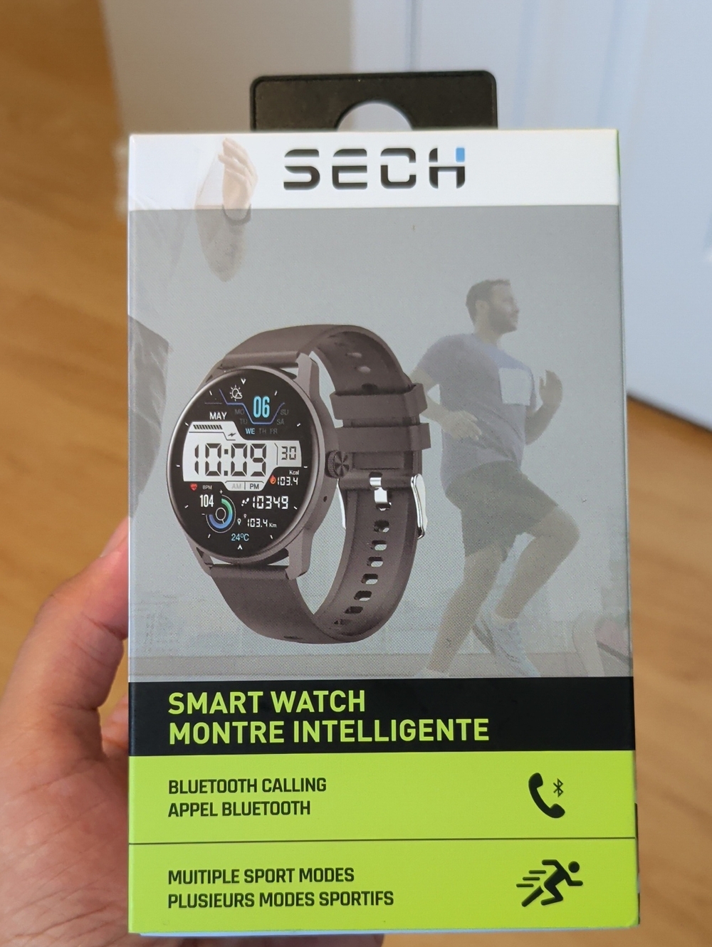 Black Smart Watch with Fitness Tracking